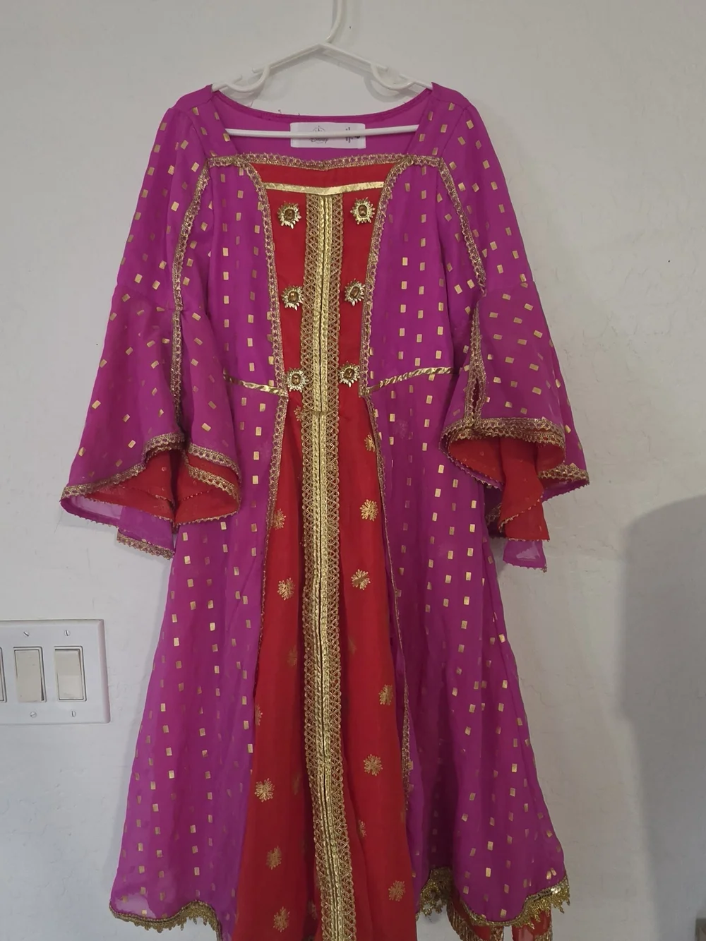 Princess Jasmine Deluxe Costume For Kids Size 5/6
